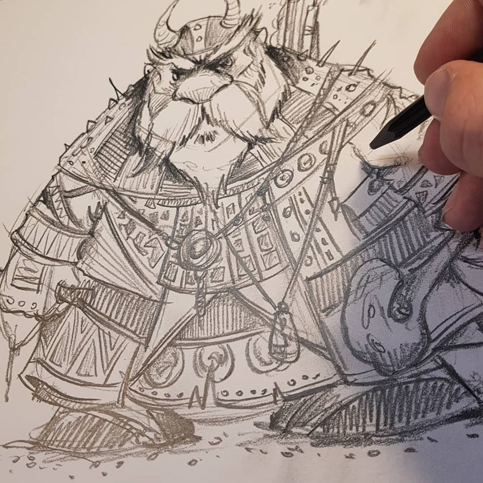 Thomas Veauclin  Dwarf Sketch
