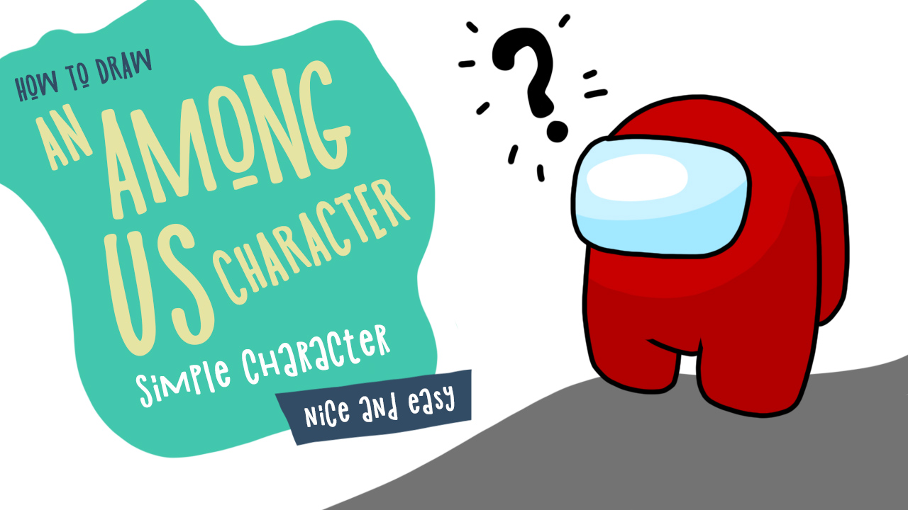 How to draw an Among Us character. Simple drawing tutorial